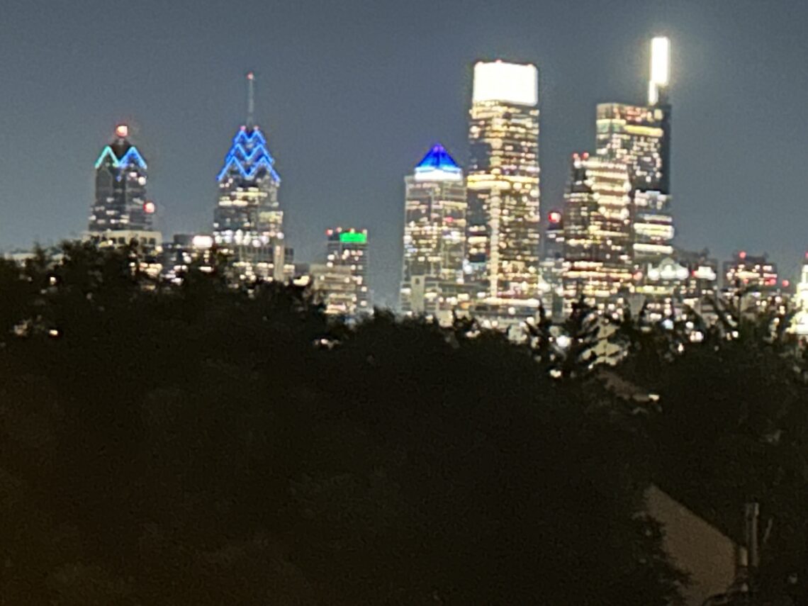 Philadelphia building light up in blue and green to honor GBS|CIDP awareness month